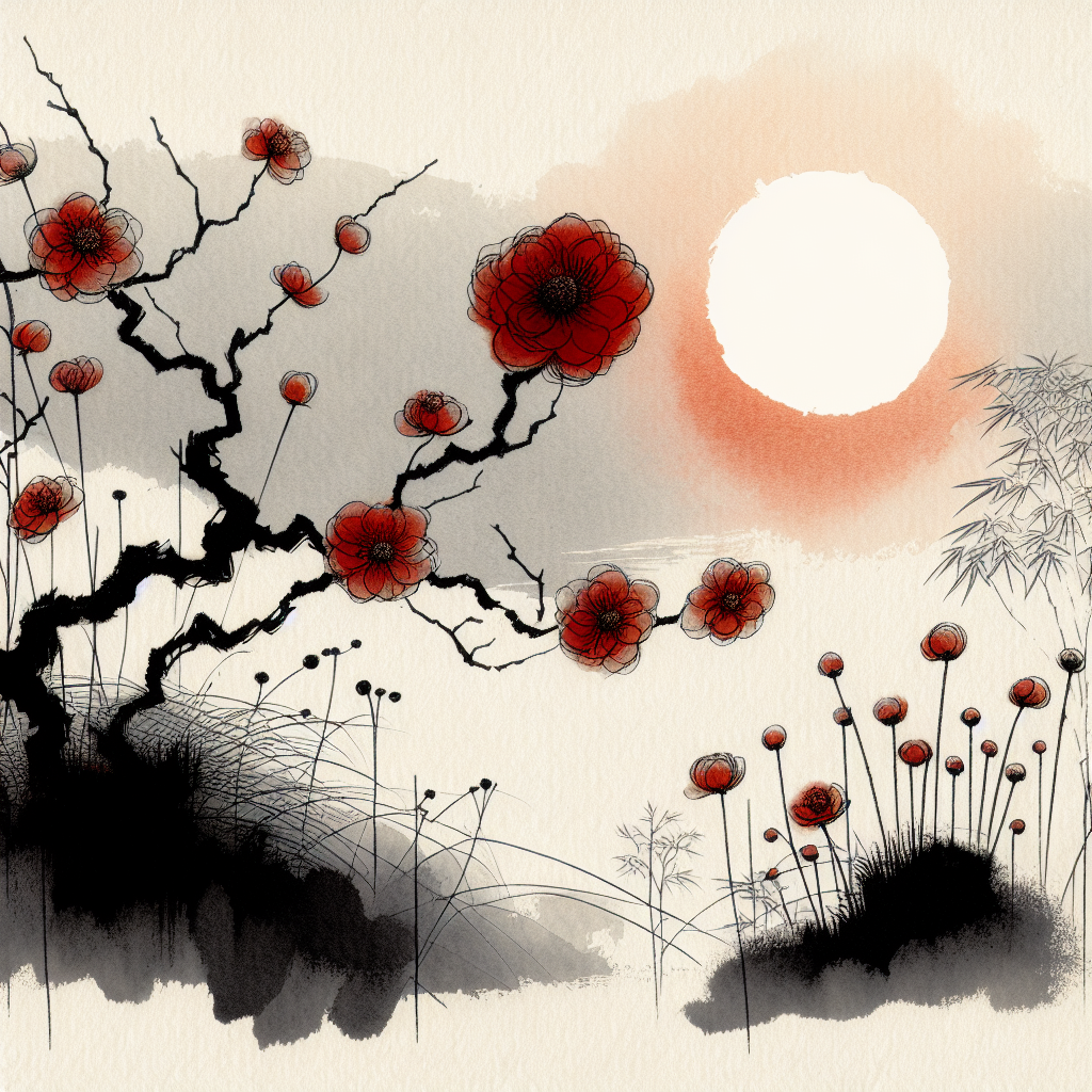 炎天の地上花あり百日紅