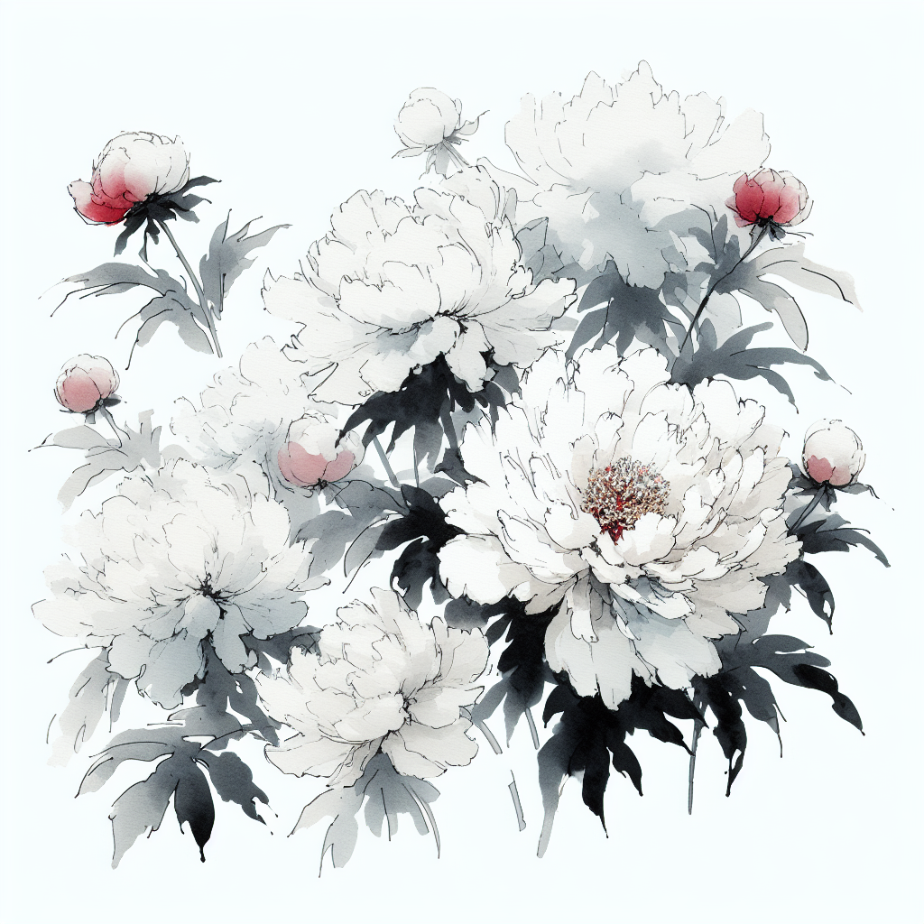 白牡丹といふといへども紅ほのか